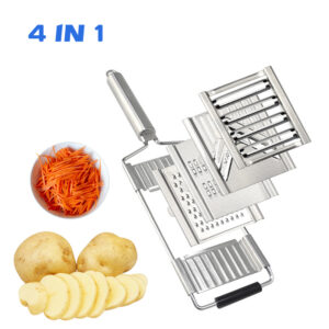 Dụng Cụ Bào Rau Củ Quả Đa Năng 4 Lưỡi Inox Tháo Lắp Nhanh
