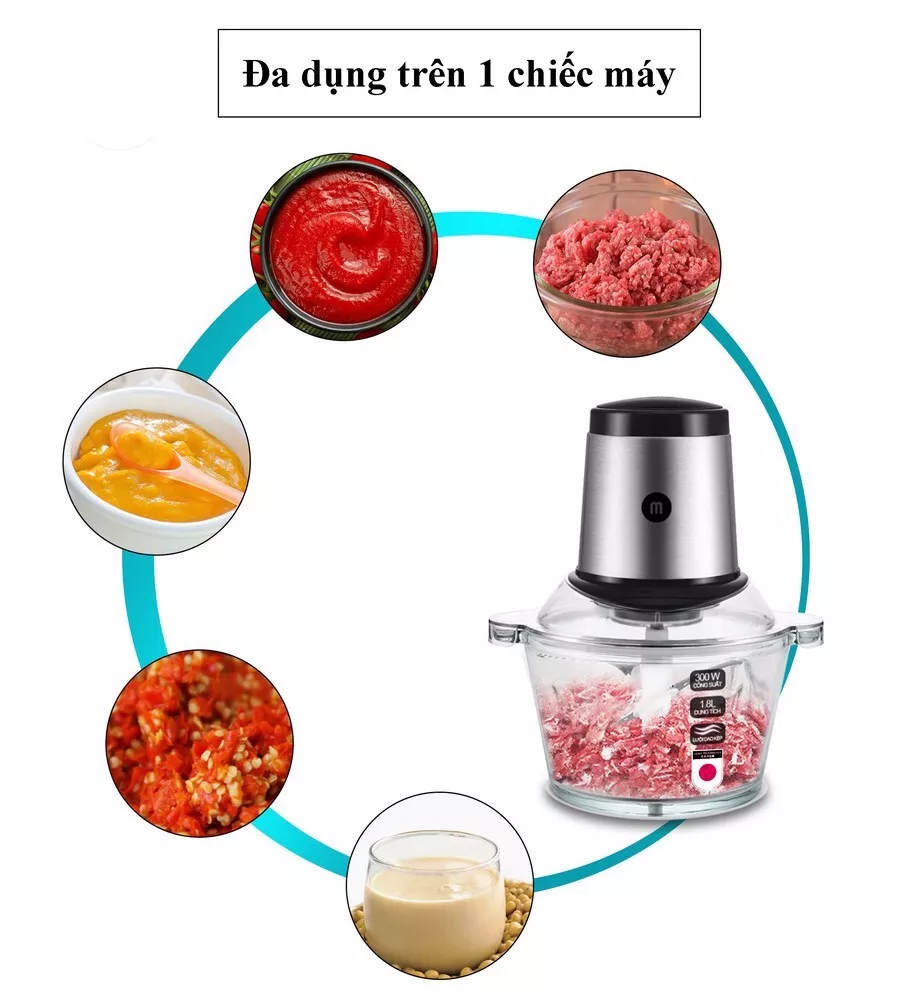 Máy xay thịt đa năng Mishio Mk135