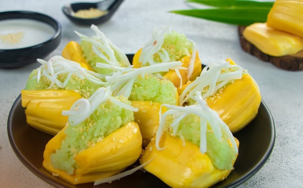Xôi mít lá dứa "no bụng đã mắt" cho năm mới thêm ngọt ngào