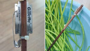 Cách chẻ cuống rau muống nhanh và mỏng như cô hàng rau - BepXua