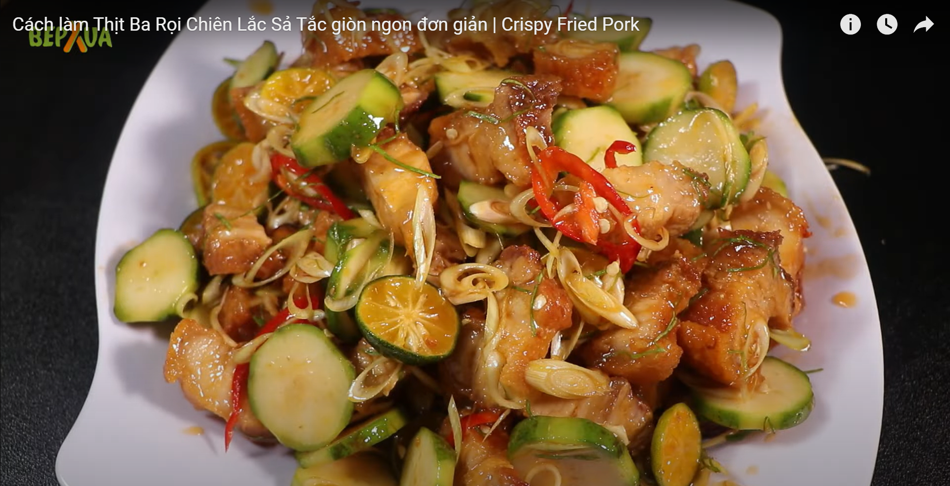 Cách làm thịt ba rọi chiên lắc sả tắc giòn ngon đơn giản - BepXua