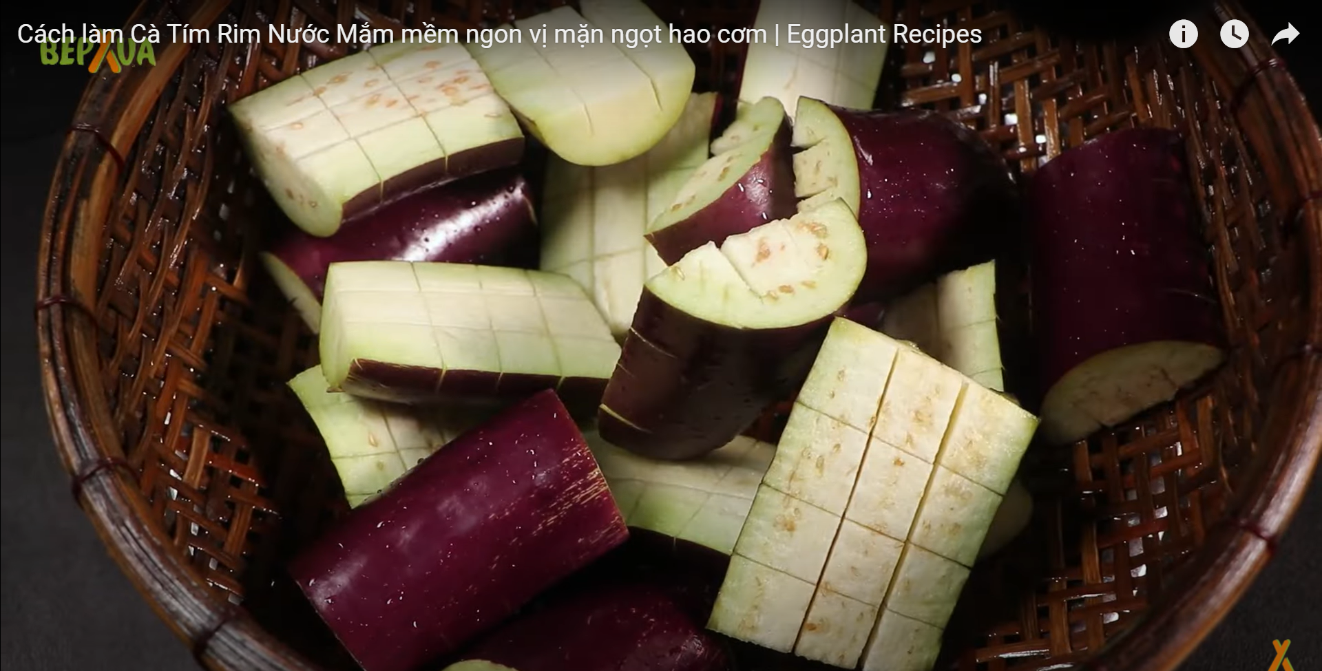 Cách làm cà tím rim nước mắm đậm đà hao cơm - BepXua