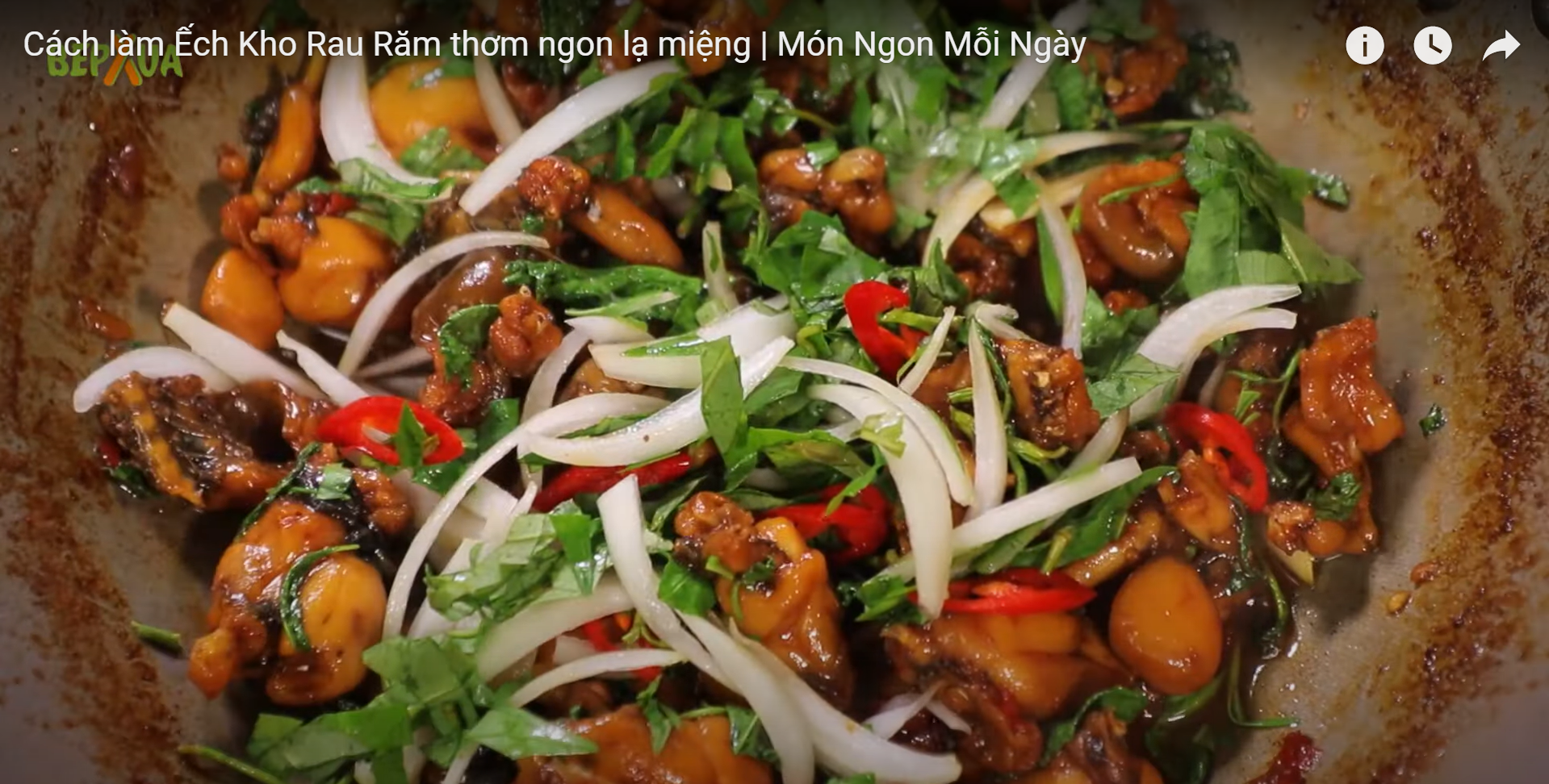Cách làm ếch kho rau răm đậm đà chuẩn vị - BepXua